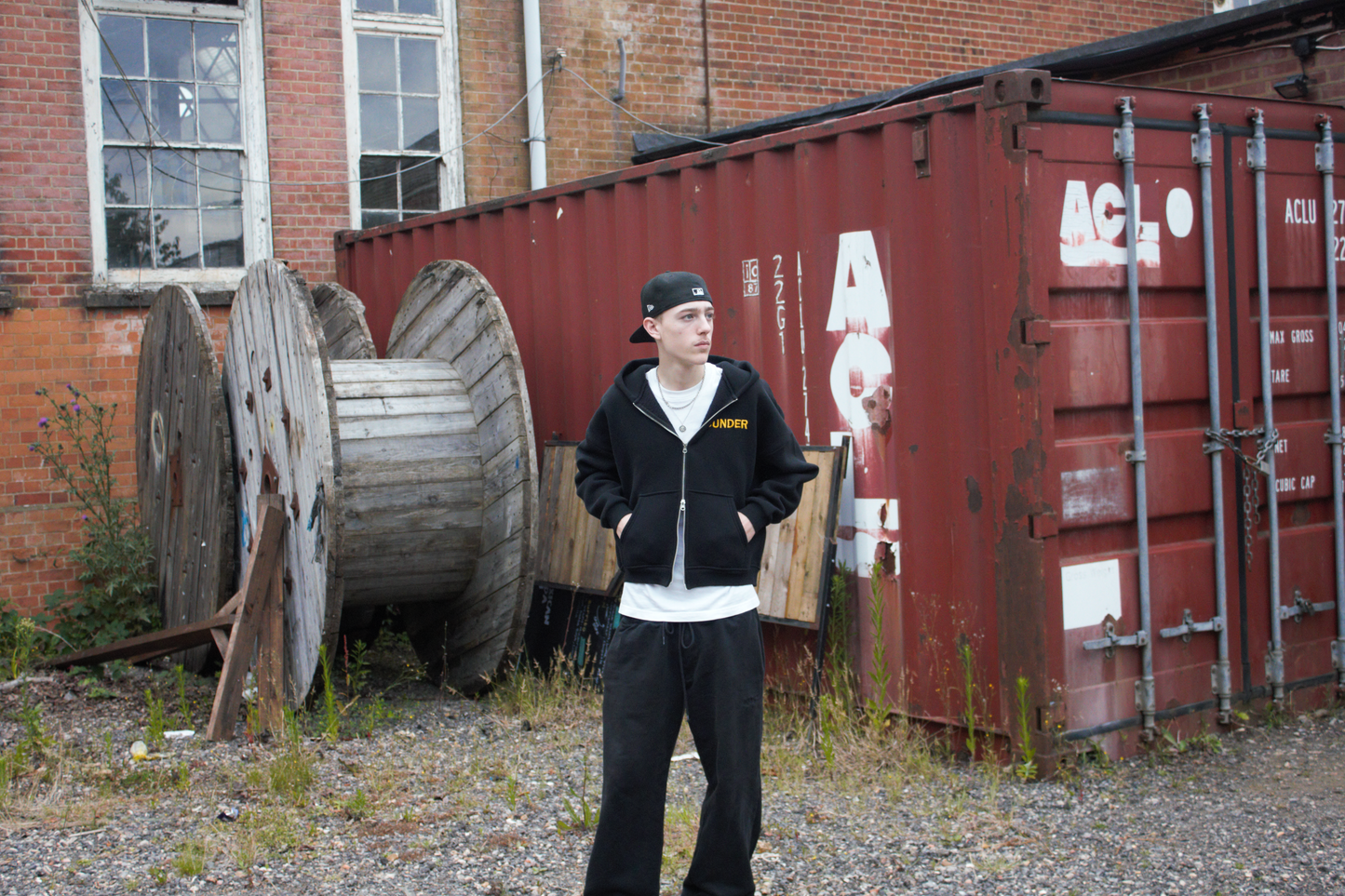 Black zip hoodie